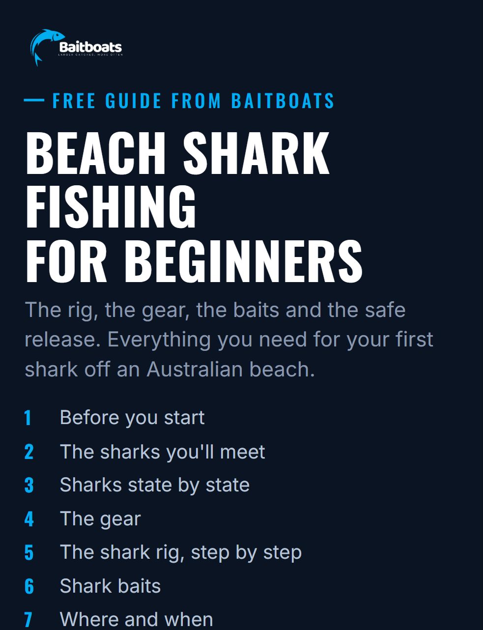 Cover of the Beach Shark Fishing for Beginners guide